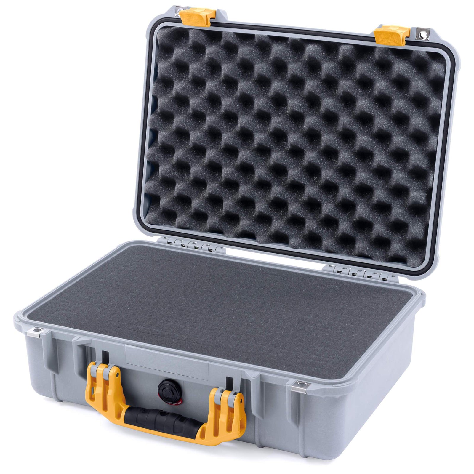 Pelican 1500 Case - Silver & Yellow