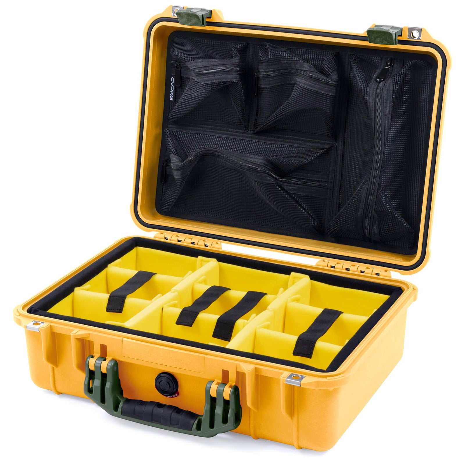 Pelican 1500 Case - Yellow & OD Green