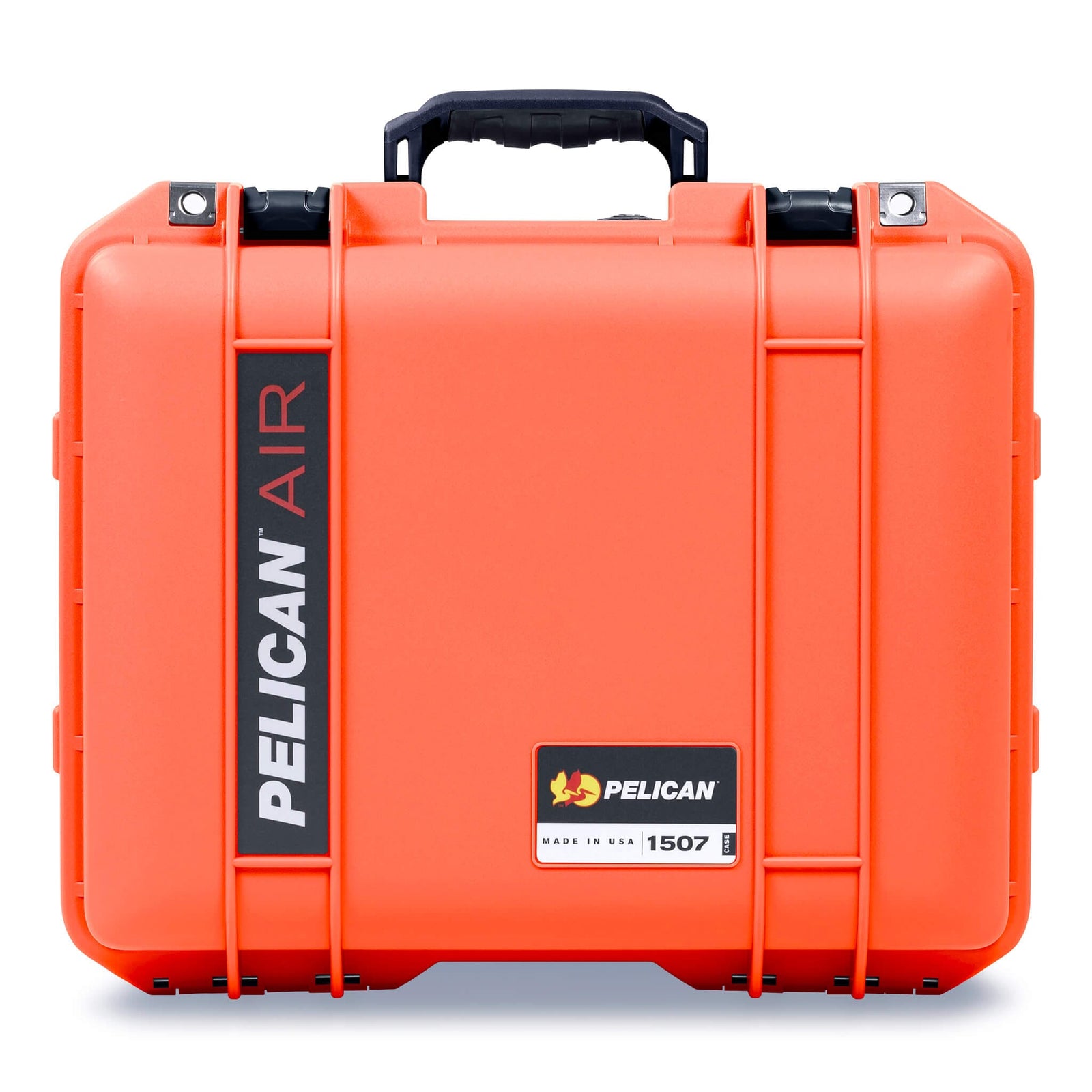 Pelican 1507 Air Case, Orange with Black Handle & Latches ColorCase