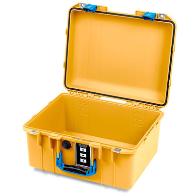 Pelican 1507 Air Case, Yellow with Blue Handle & Latches None (Case Only) ColorCase 015070-0000-240-121