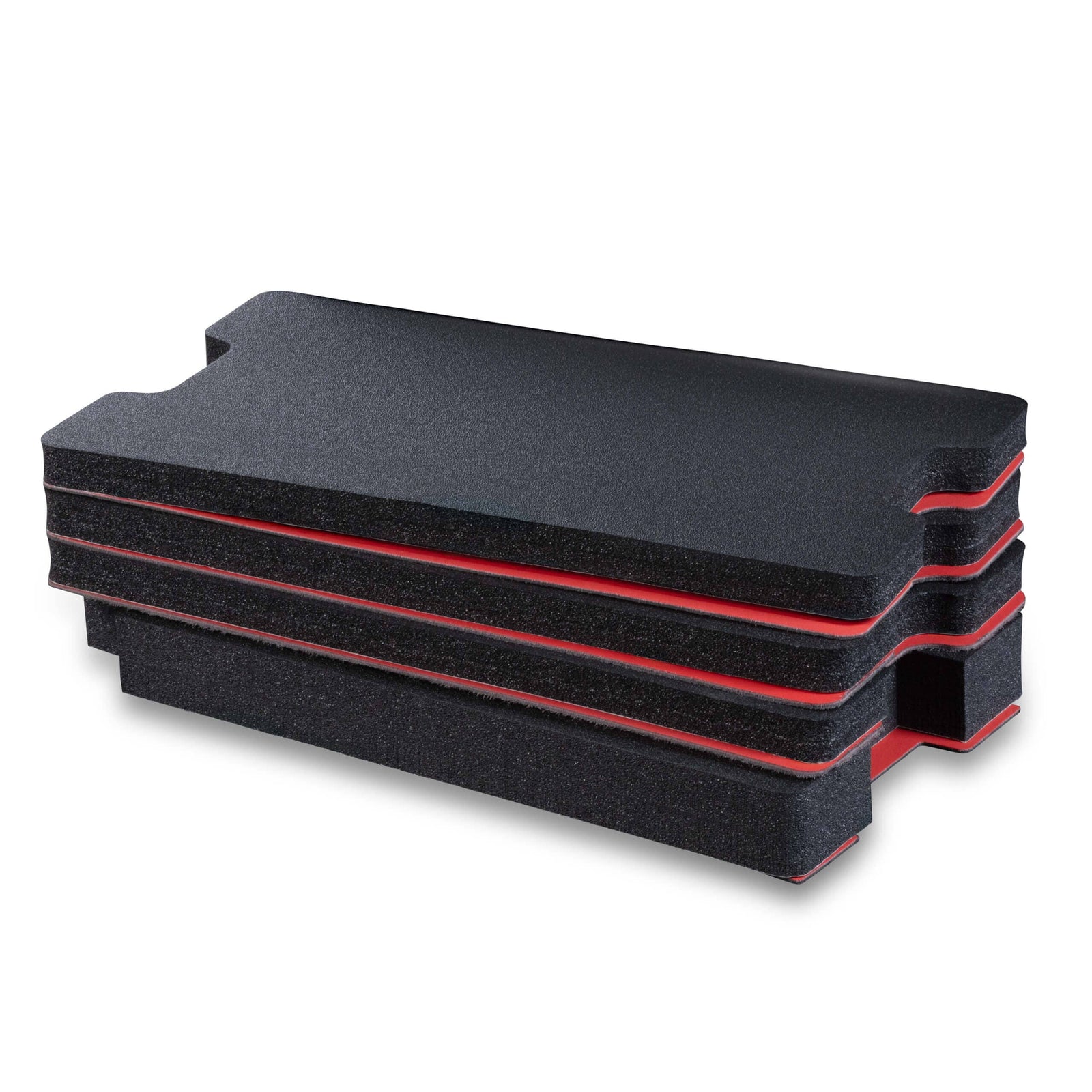 Pelican 1510 Tool Foam Kit (Set of 4 Black Foam Inserts, 3 Plastic Backers & One Red Bottom Foam) ColorCase