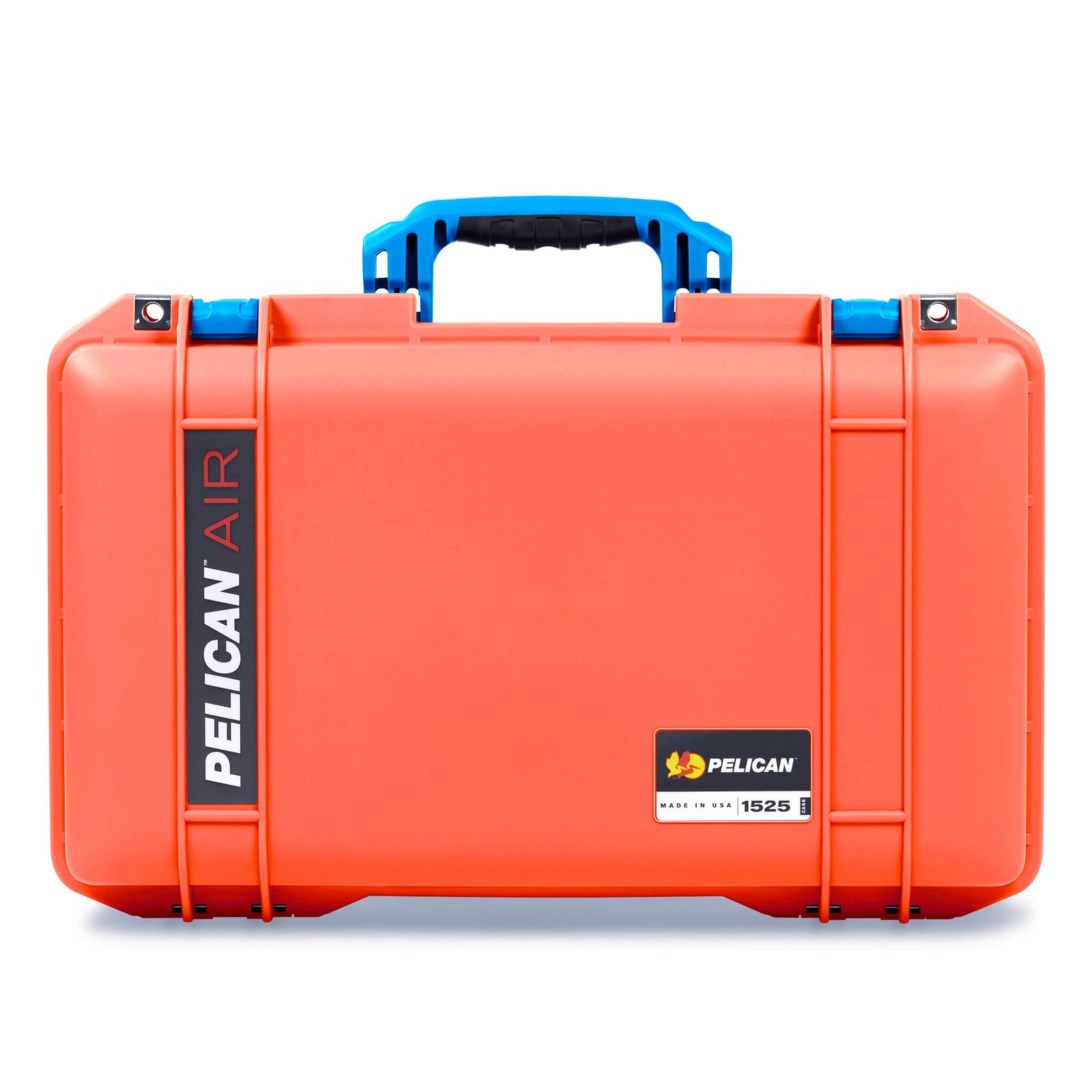 Pelican 1525 Air Case, Orange with Blue Handle & Latches ColorCase