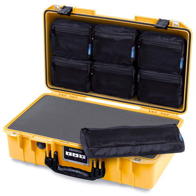 Pelican 1525 Air Case, Yellow with Black Handle & Latches ColorCase