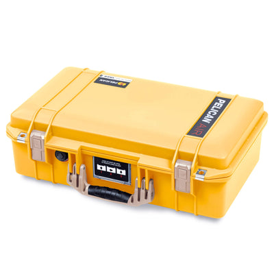 Pelican 1525 Air Case, Yellow with Desert Tan Handle & Latches ColorCase