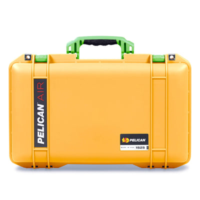 Pelican 1525 Air Case, Yellow with Lime Green Handle & Latches ColorCase