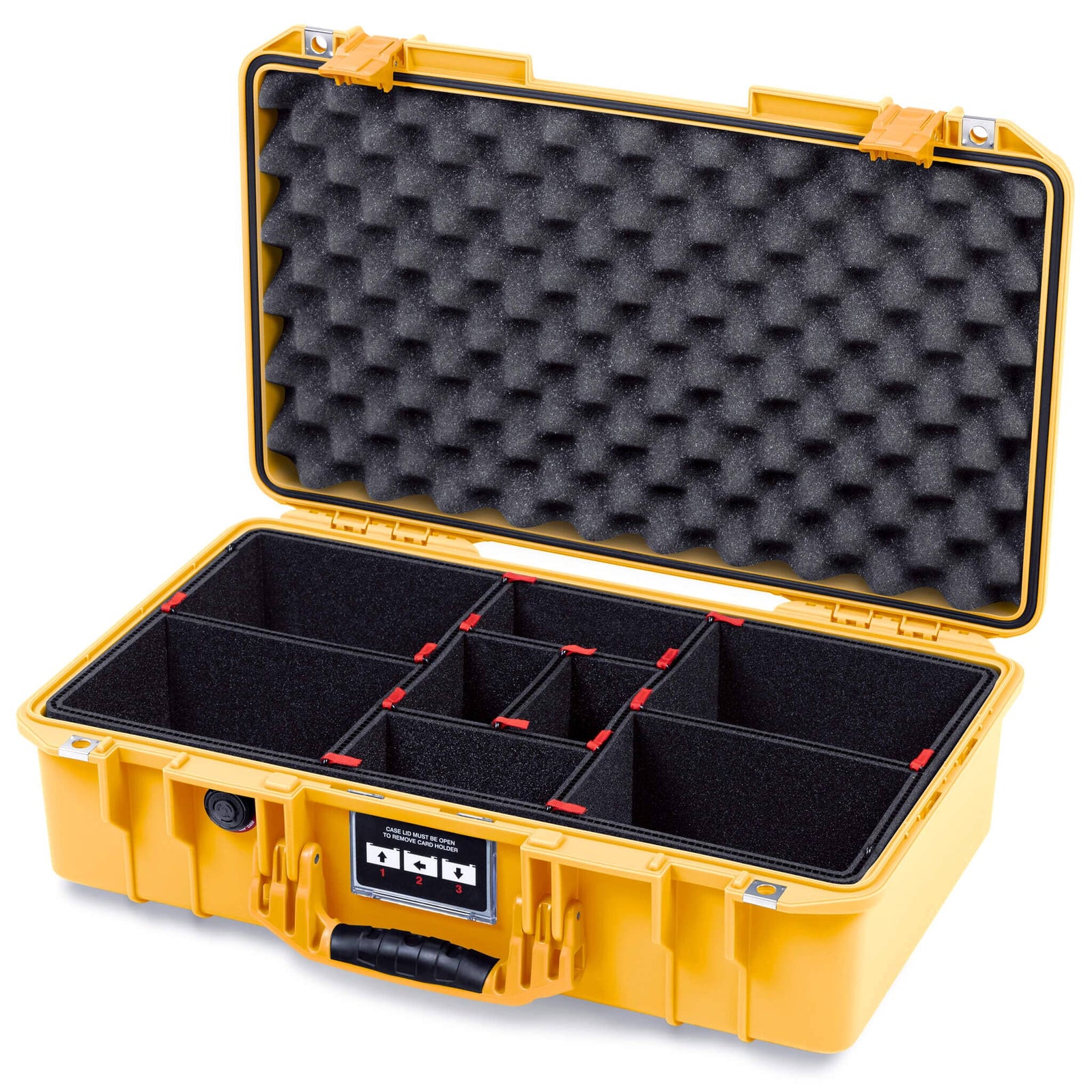 Pelican 1525 Air Case, Yellow TrekPak Divider System with Convolute Lid Foam ColorCase 015250-0020-240-241