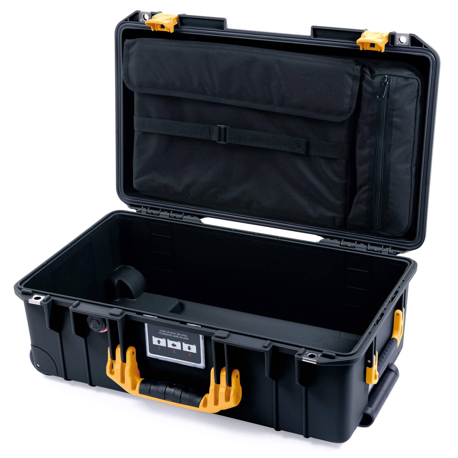 Pelican 1535 Air Carry-on Case - Black & Yellow