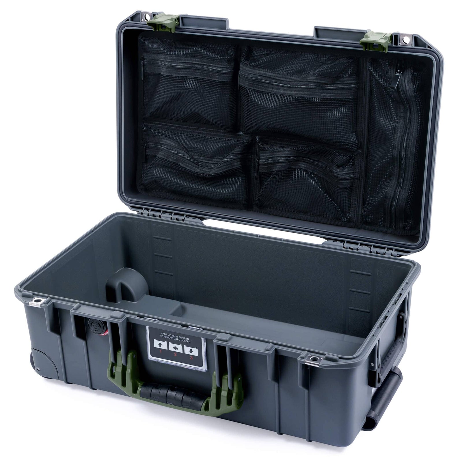 Pelican 1535 Air Carry-on Case - Charcoal & OD Green