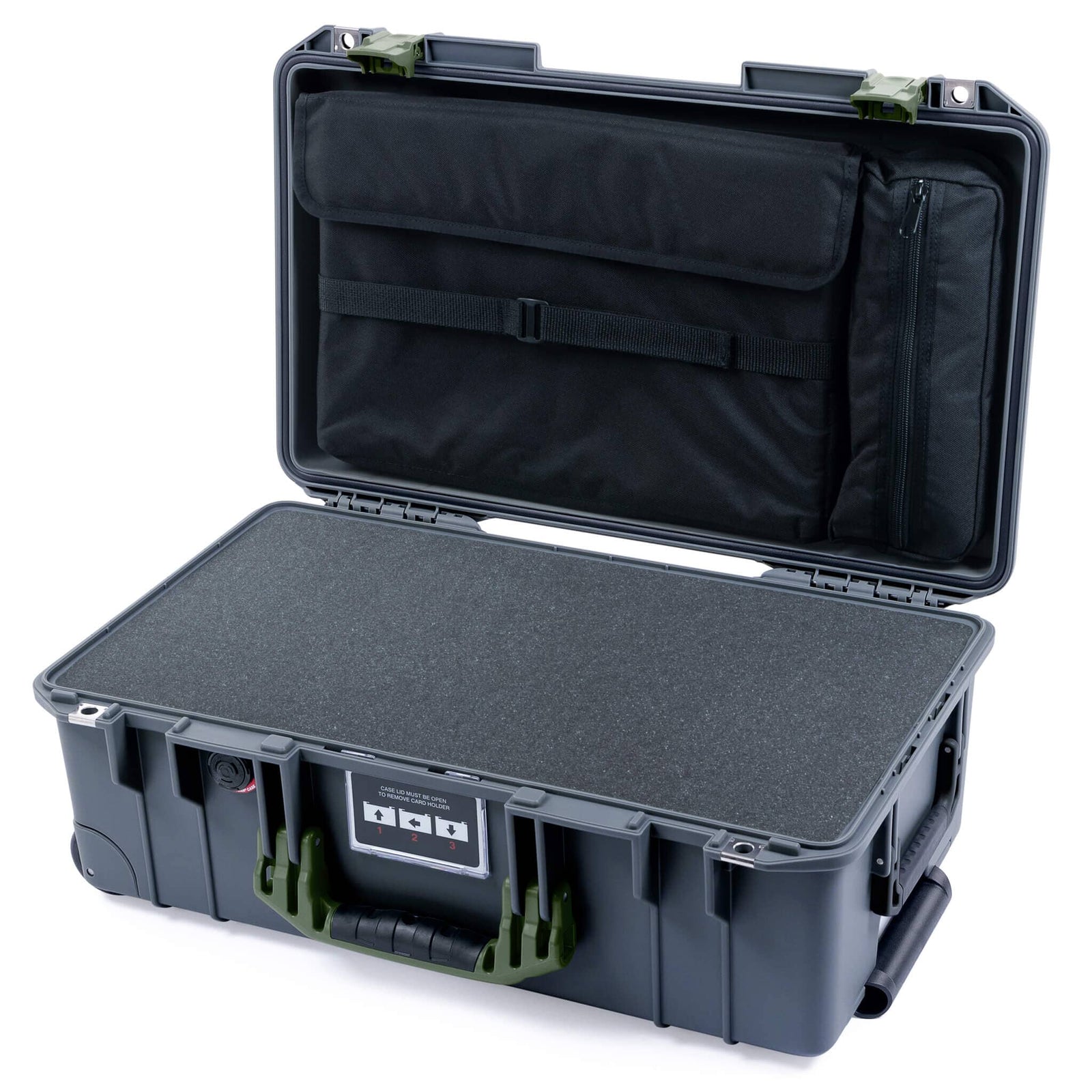 Pelican 1535 Air Carry-on Case - Charcoal & OD Green