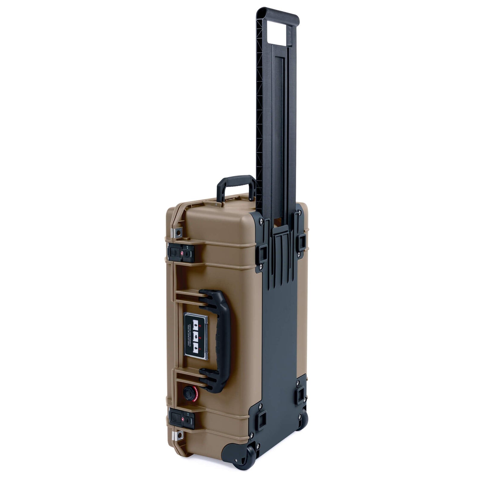 Pelican 1535 Air Case, Dark Desert Dirt with Black Handles, TSA Locking Latches & Trolley ColorCase
