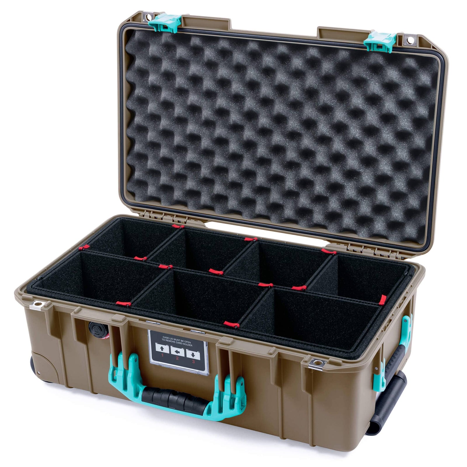 Pelican 1535 Air Carry-on Case - Dark Desert Dirt & Teal