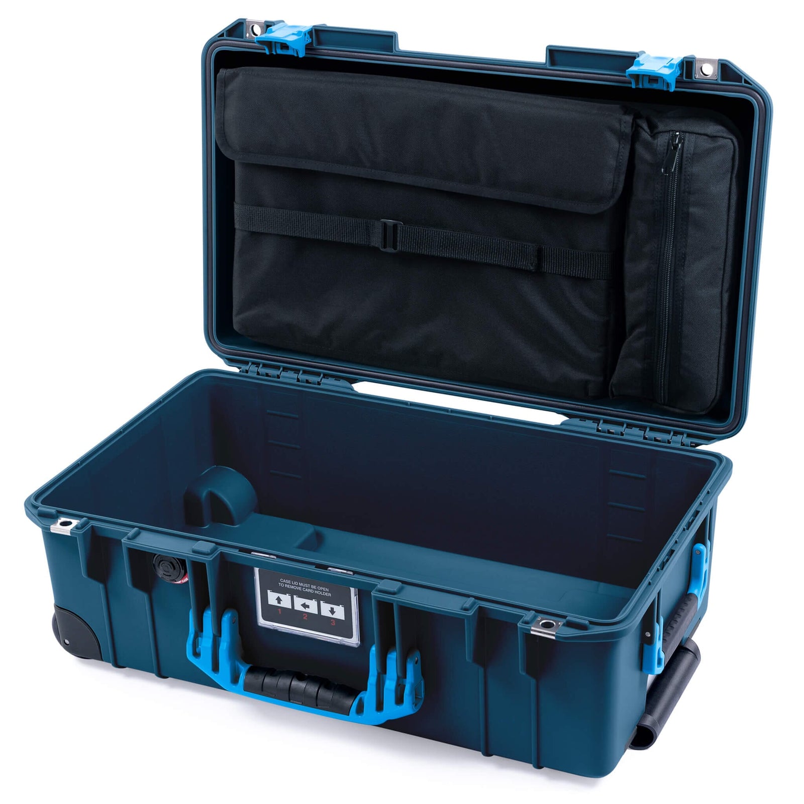Pelican 1535 Air Carry-on Case - Deep Pacific & Blue - Computer Lid Pouch Only