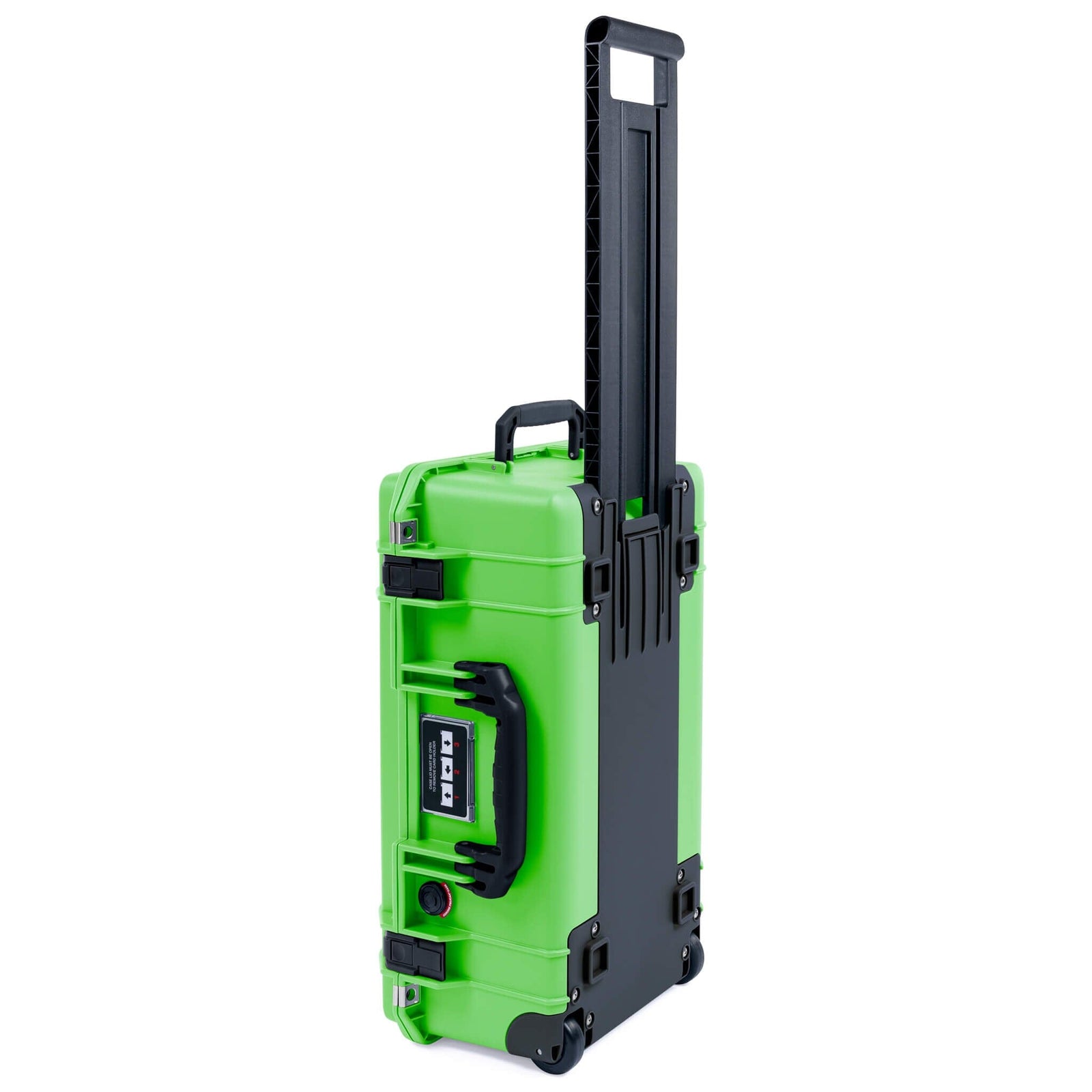 Pelican 1535 Air Case, Lime Green with Black Handles, Push-Button Latches & Trolley ColorCase