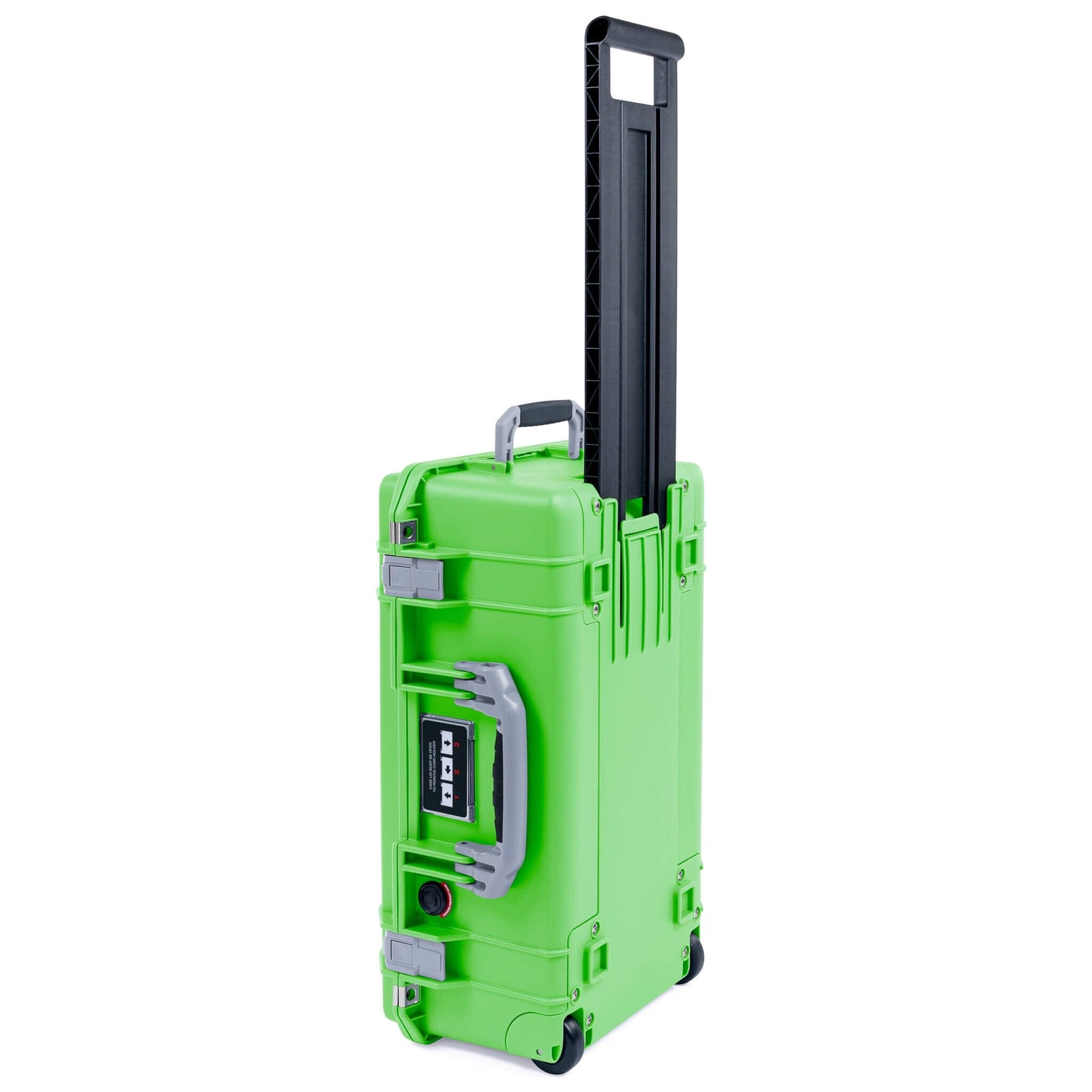 Pelican 1535 Air Case, Lime Green with Silver Handles & Push-Button Latches ColorCase
