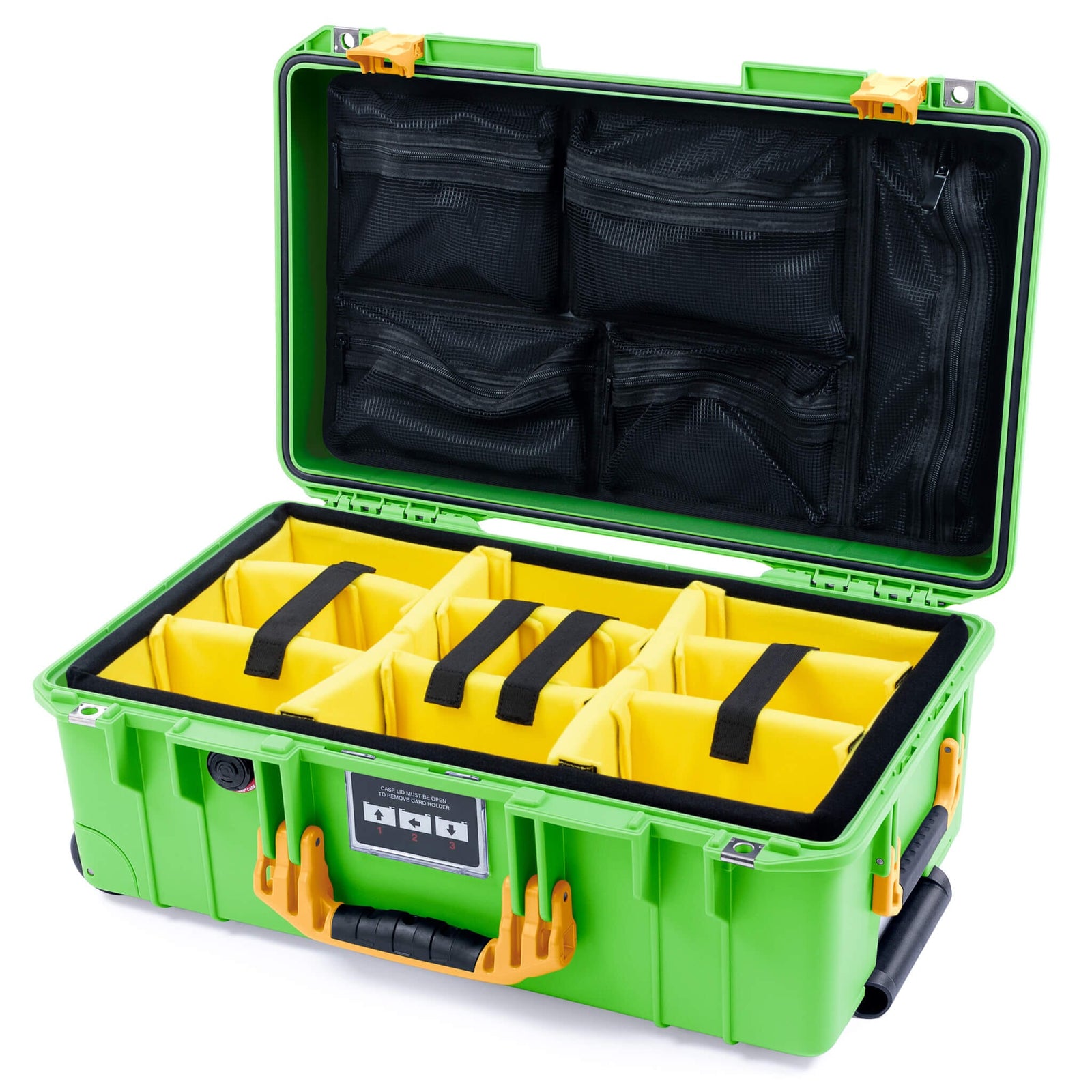 Pelican 1535 Air Carry-on Case - Lime Green & Yellow