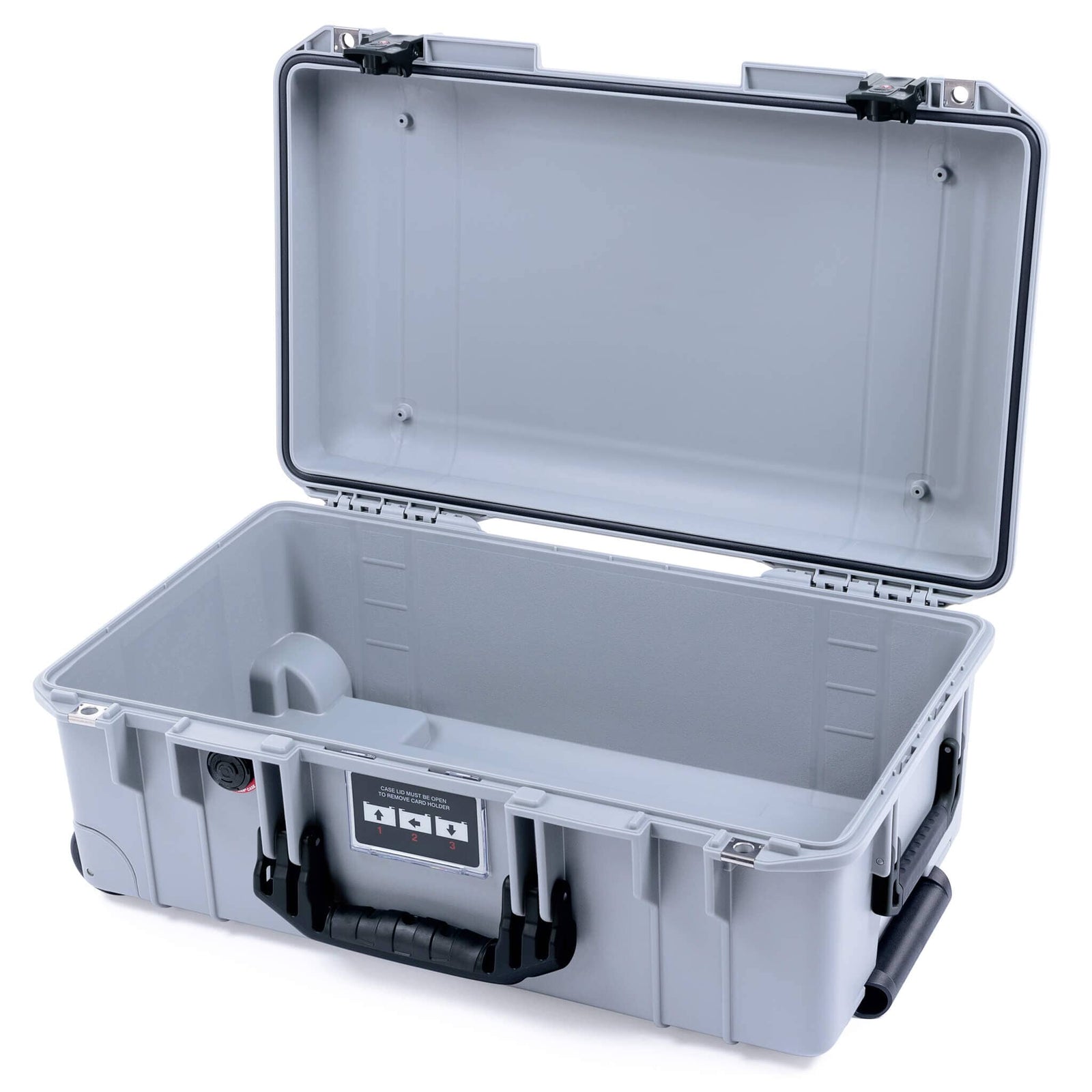 Pelican 1535 Air Case, Silver with Black Handles & TSA Locking Latches None (Case Only) ColorCase 015350-0000-180-L10