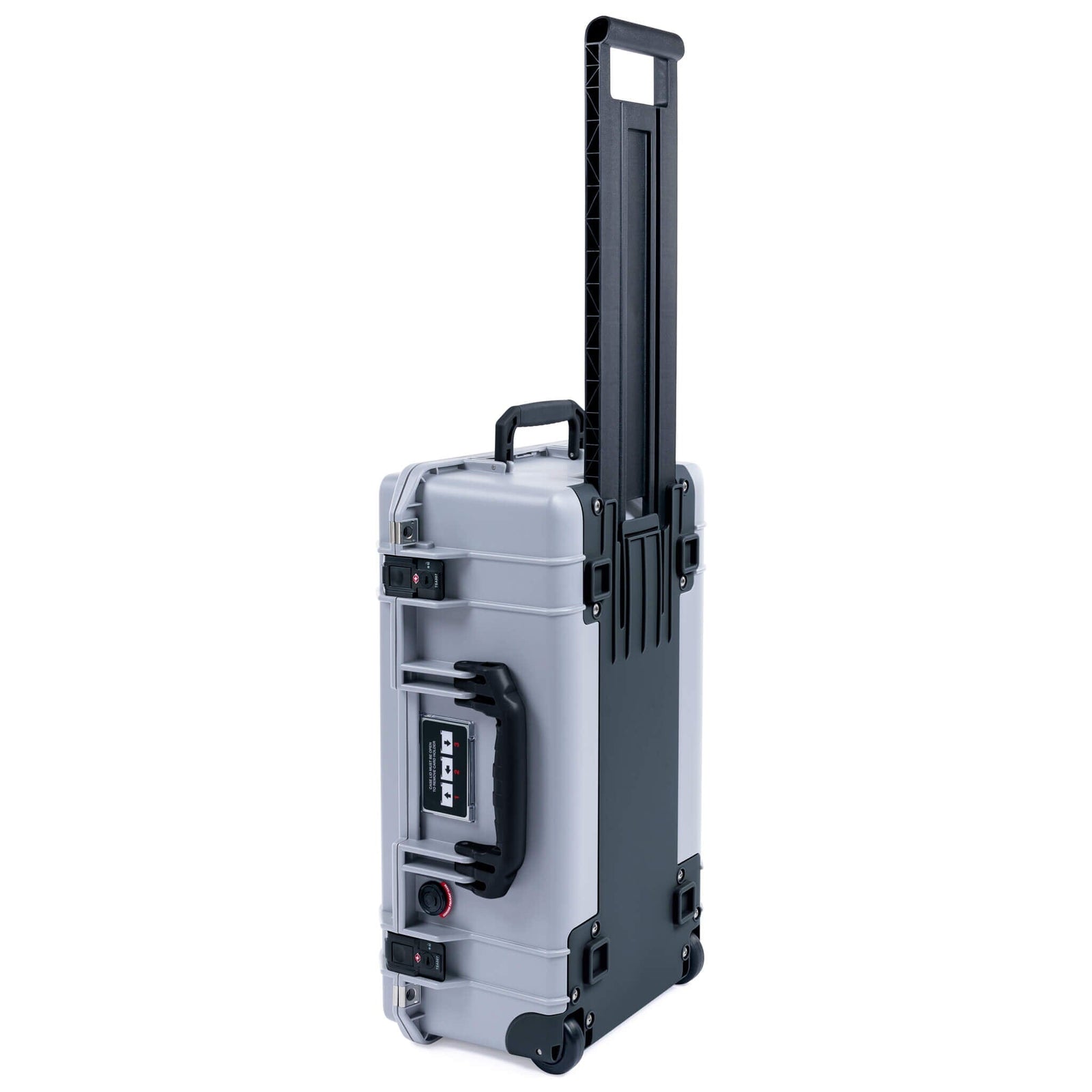 Pelican 1535 Air Case, Silver with Black Handles, TSA Locking Latches & Trolley ColorCase