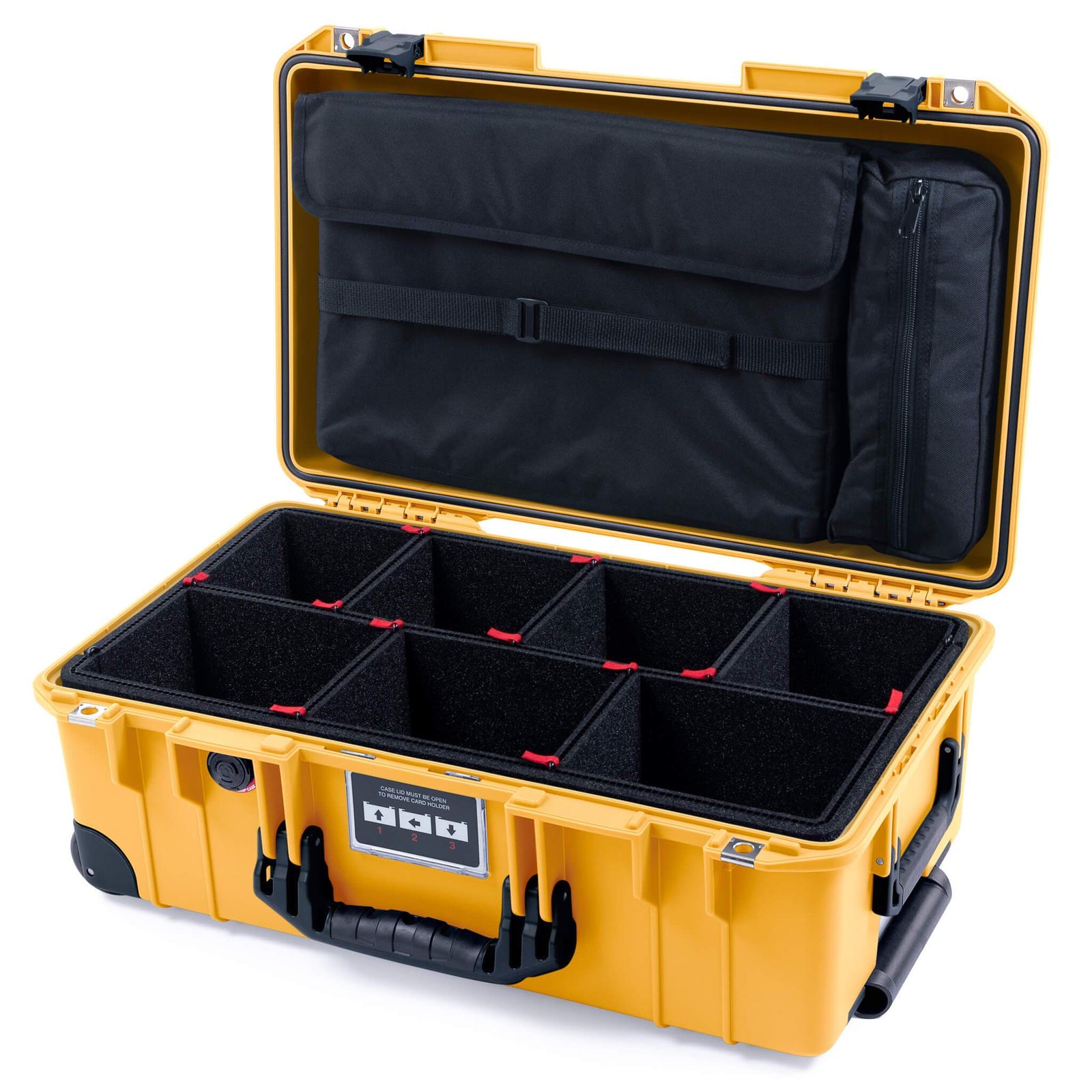 Pelican 1535 Air Carry-on Case - Yellow & Black Trolley