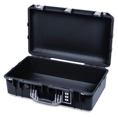 Pelican 1555 Air Case, Black with Silver Handle & Latches None (Case Only) ColorCase 015550-0000-110-181