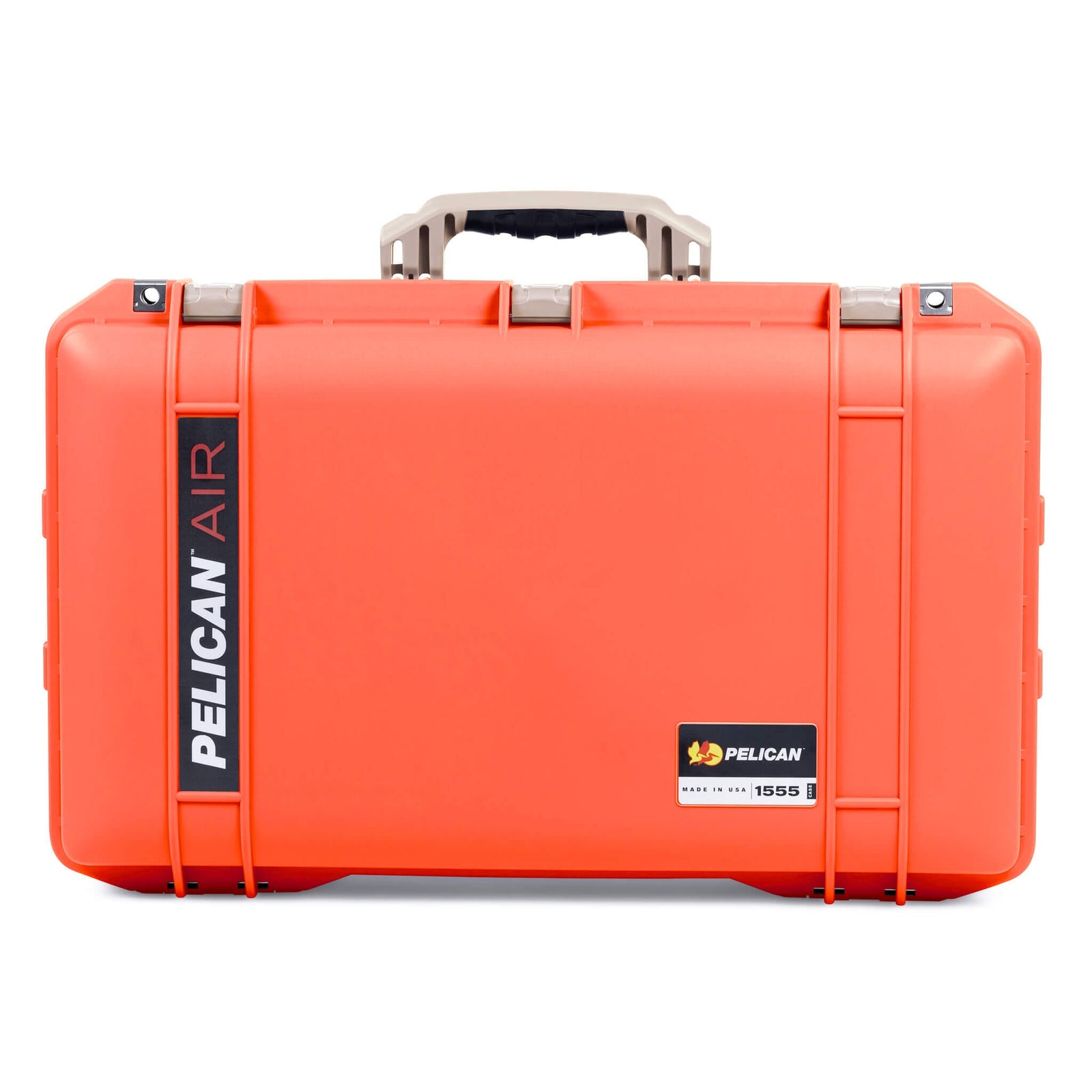 Pelican 1555 Air Case, Orange with Desert Tan Handle & Latches ColorCase
