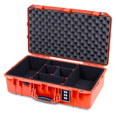 Pelican 1555 Air Case, Orange TrekPak Divider System with Convolute Lid Foam ColorCase 015550-0020-150-151