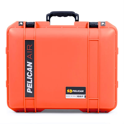 Pelican 1557 Air Case, Orange with Black Handle & Latches ColorCase