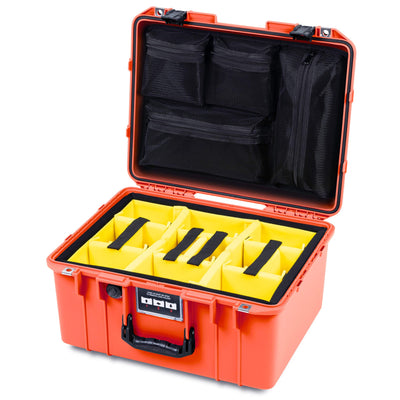 Pelican 1557 Air Case, Orange with Black Handle & Latches ColorCase
