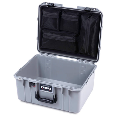 Pelican 1557 Air Case, Silver with Black Handle & Latches ColorCase
