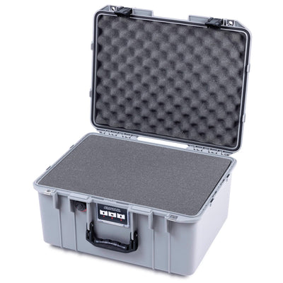 Pelican 1557 Air Case, Silver with Black Handle & Latches ColorCase