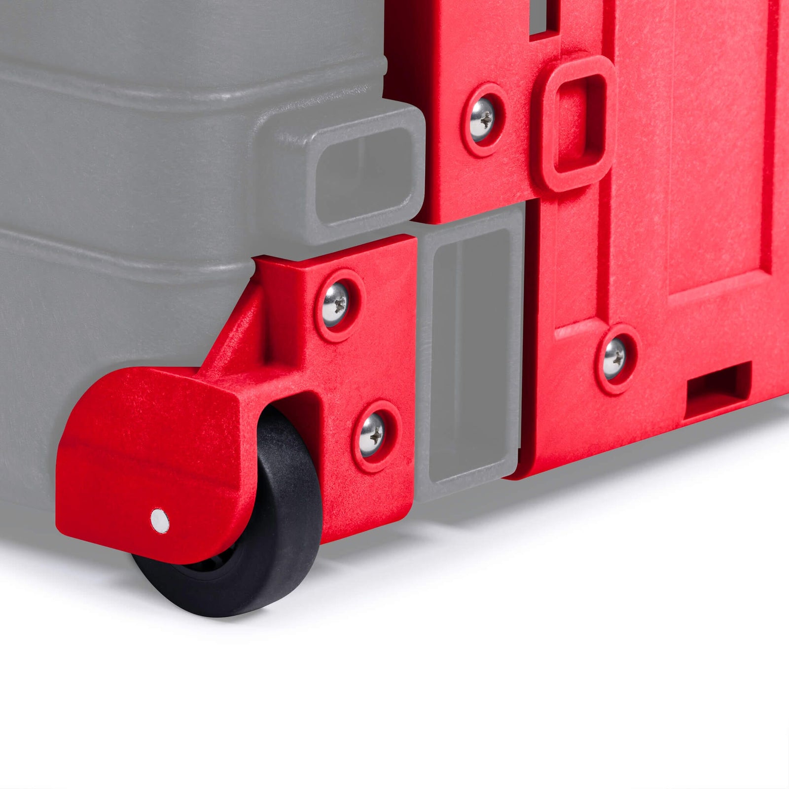 Pelican 1560 Replacement Trolley & Wheel Housing Assembly, Red ColorCase