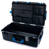 Pelican 1595 Air Case, Black with Blue Handles & Push-Button Latches Laptop Computer Lid Pouch Only ColorCase 015950-0200-110-121