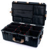 Pelican 1595 Air Case, Black with Desert Tan Handles & Latches TrekPak Divider System with Laptop Computer Lid Pouch ColorCase 015950-0220-110-311
