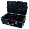Pelican 1595 Air Case, Black with Desert Tan Handles & Latches TrekPak Divider System with Mesh Lid Organizer ColorCase 015950-0120-110-311
