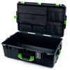 Pelican 1595 Air Case, Black with Lime Green Handles & Latches Laptop Computer Lid Pouch Only ColorCase 015950-0200-110-301