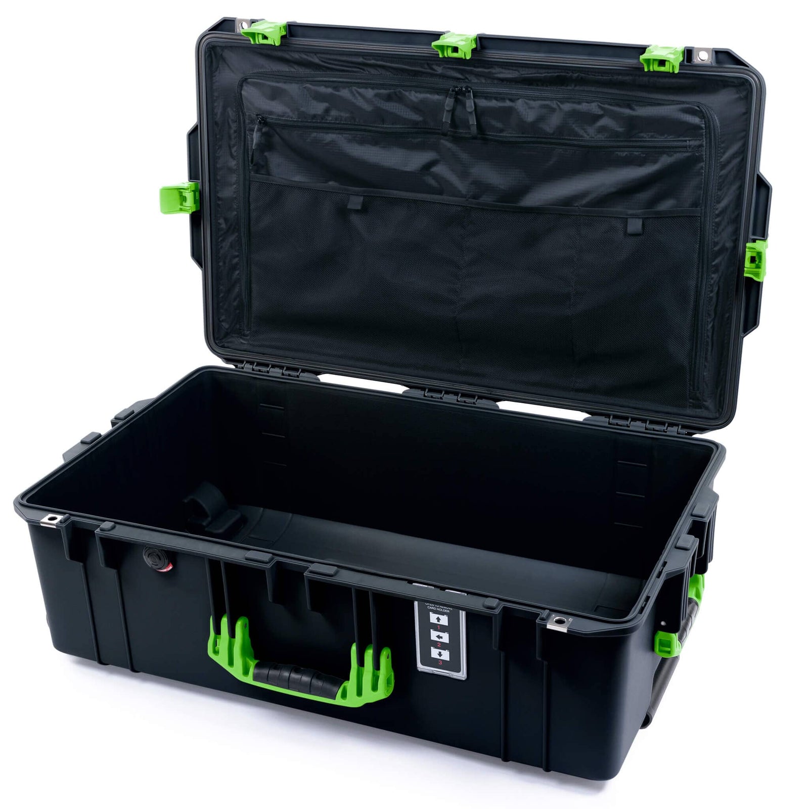 Pelican 1595 Air Case - Black & Lime Green