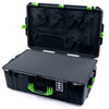Pelican 1595 Air Case, Black with Lime Green Handles & Latches Pick & Pluck Foam with Mesh Lid Organizer ColorCase 015950-0101-110-301