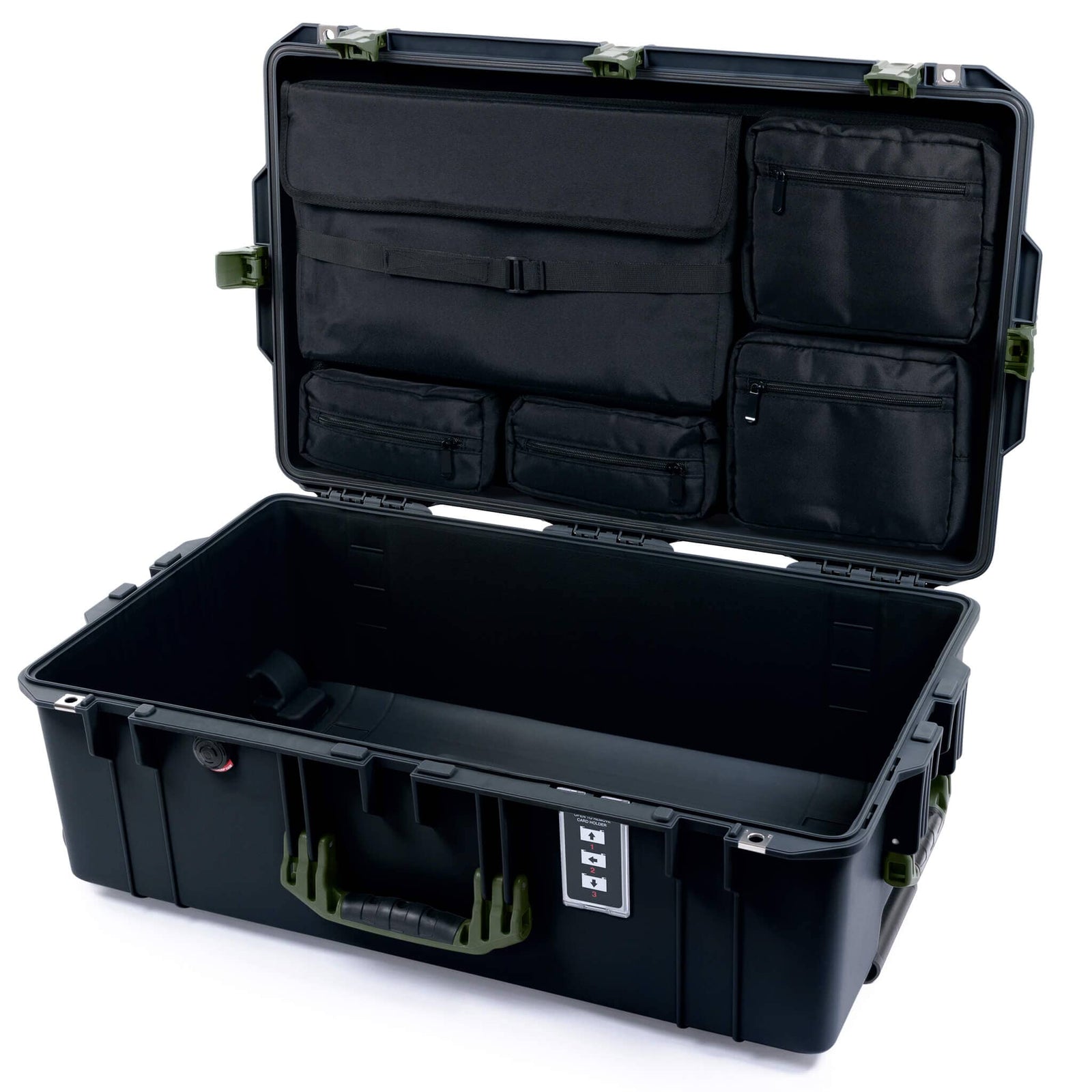 Pelican 1595 Air Case - Black & OD Green
