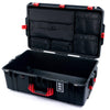 Pelican 1595 Air Case, Black with Red Handles & Push-Button Latches Laptop Computer Lid Pouch Only ColorCase 015950-0200-110-321