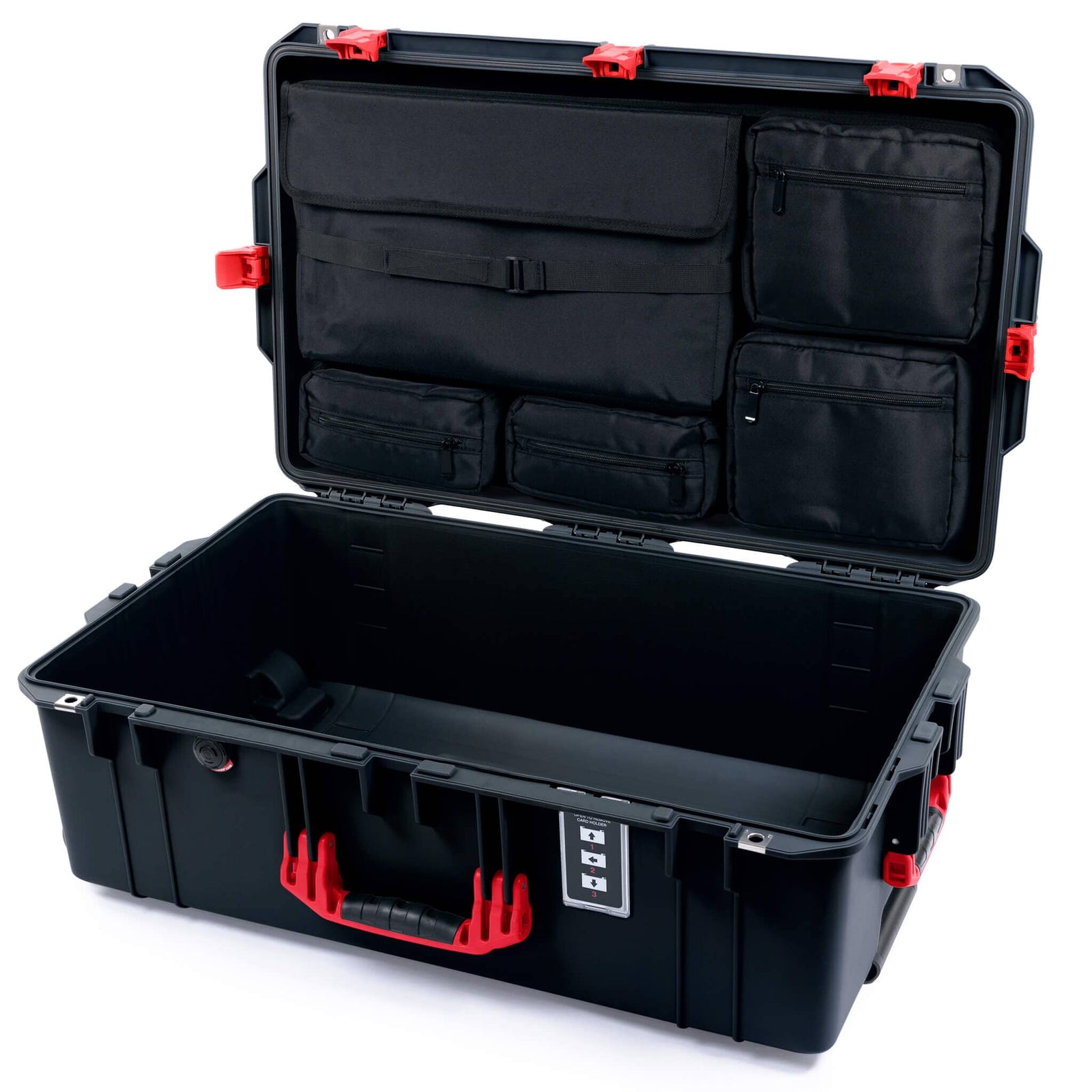 Pelican 1595 Air Case - Black & Red