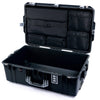 Pelican 1595 Air Case, Black with Silver Handles & Push-Button Latches Laptop Computer Lid Pouch Only ColorCase 015950-0200-110-180