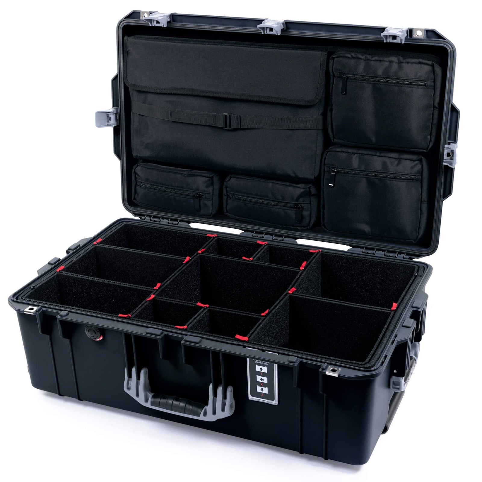 Pelican 1595 Air Case - Black & Silver