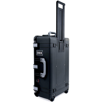 Pelican 1595 Air Case, Black with Silver Handles & Push-Button Latches ColorCase