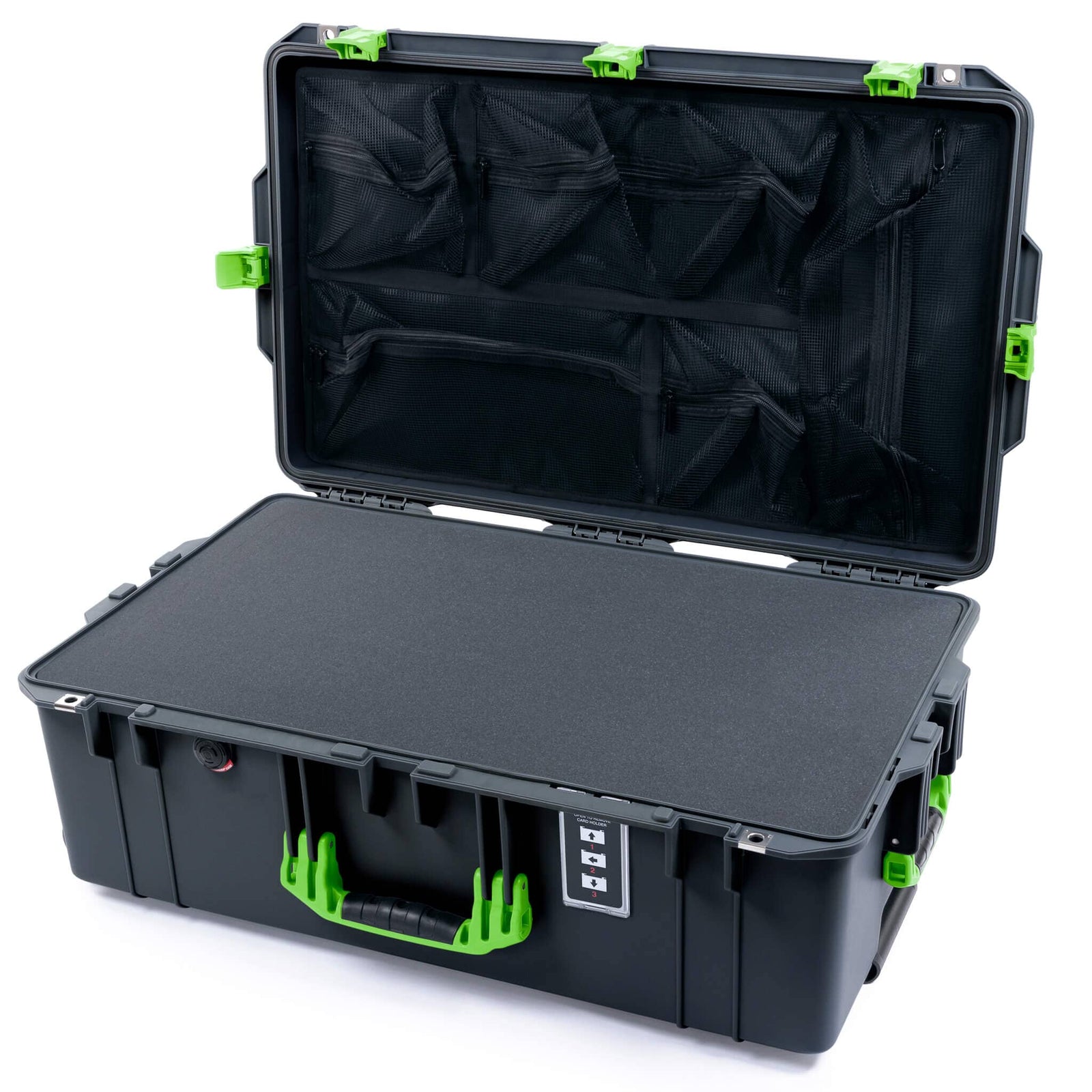 Pelican 1595 Air Case - Charcoal & Lime Green