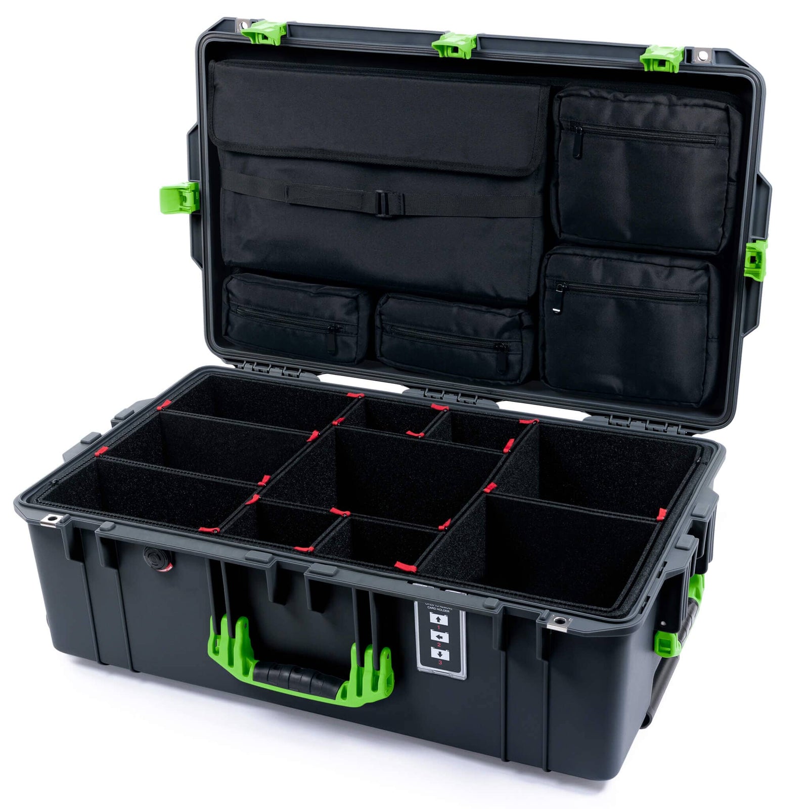 Pelican 1595 Air Case - Charcoal & Lime Green