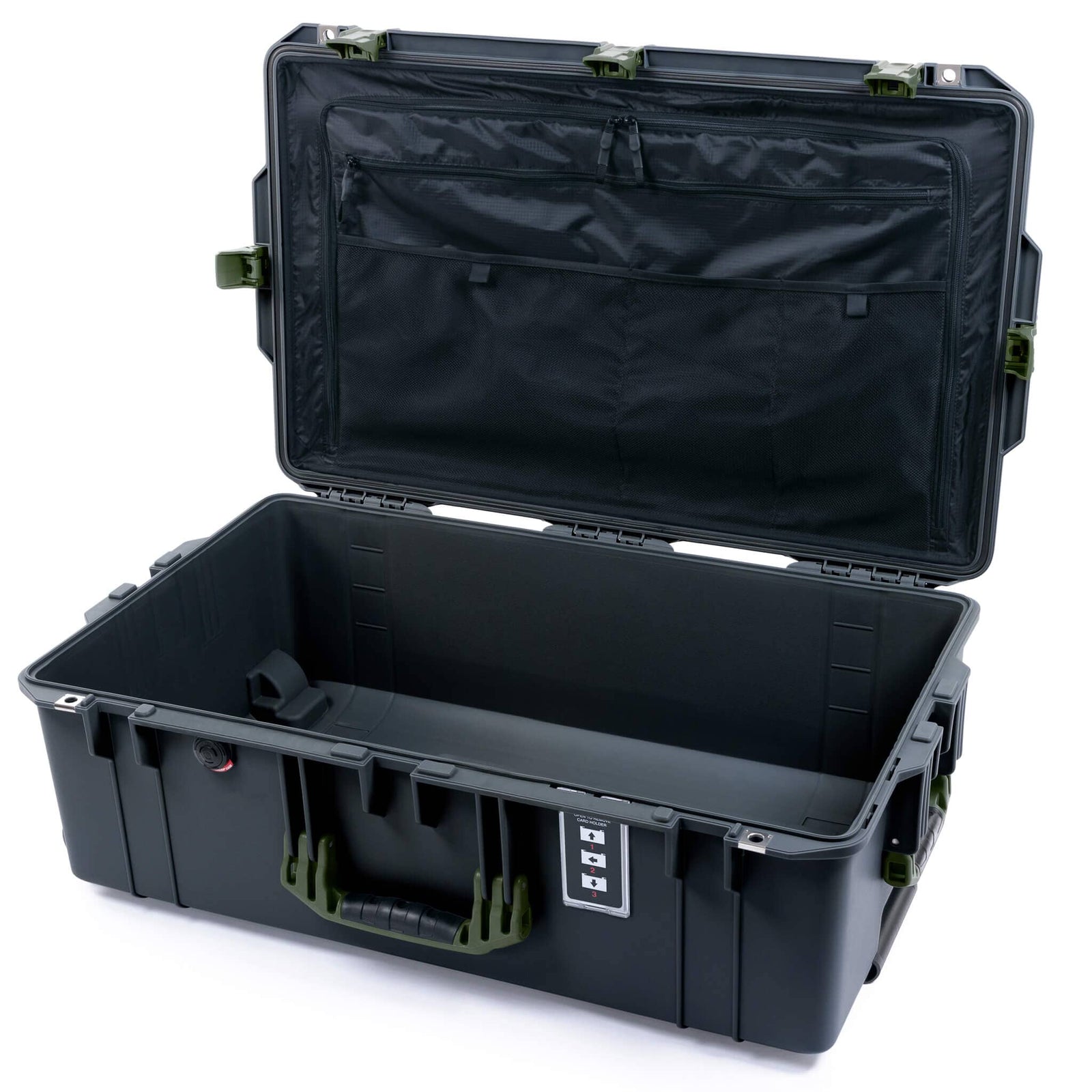 Pelican 1595 Air Case - Charcoal & OD Green - TRVL Lid Organizer Only