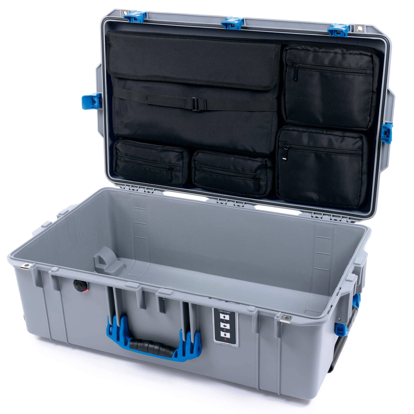 Pelican 1595 Air Case - Silver & Blue