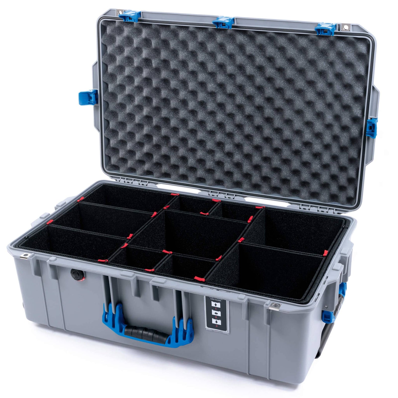 Pelican 1595 Air Case - Silver & Blue
