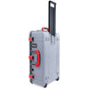 Pelican 1595 Air Case, Silver with Red Handles & Push-Button Latches ColorCase