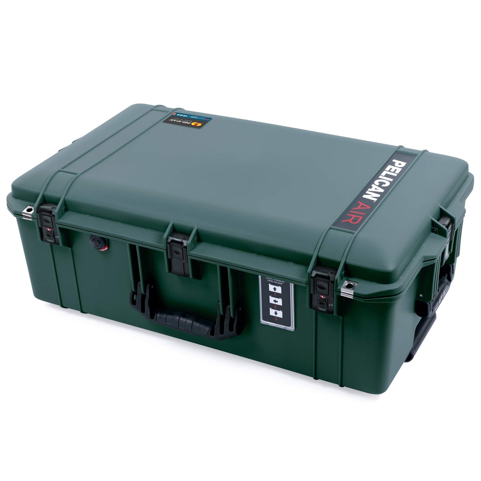 Pelican 1595 Air Case, Trekking Green with Black Handles & TSA Locking Latches ColorCase