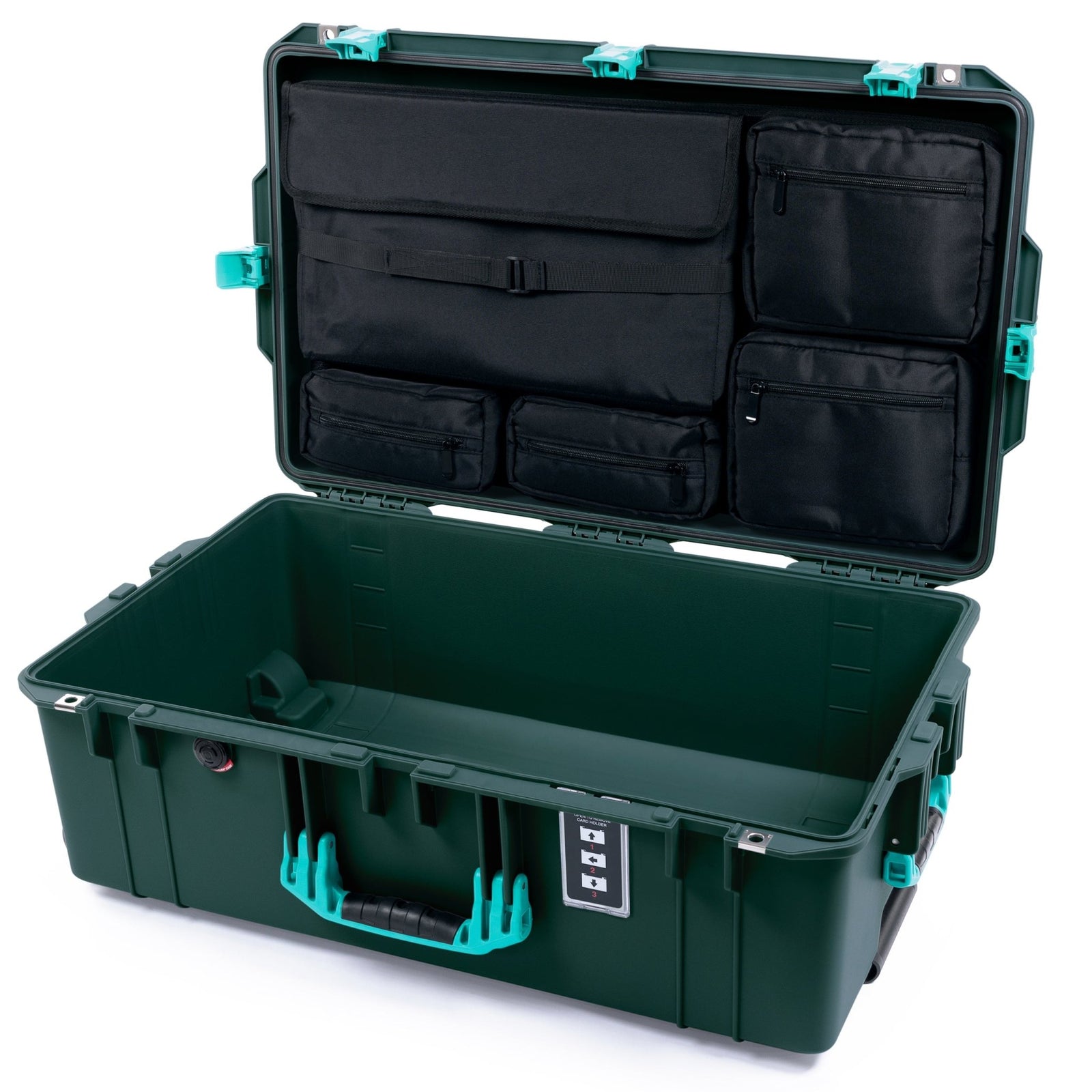 Pelican 1595 Air Case - Trekking Green & Teal - Computer Lid Pouch Only